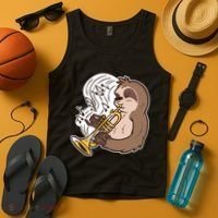 Sloth Musical Trumpet Tank Top thumb 4