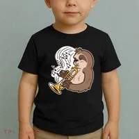 Sloth Musical Trumpet Toddler T-Shirt thumb 2