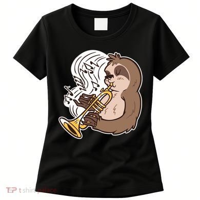 Sloth Musical Trumpet Women's T-Shirt