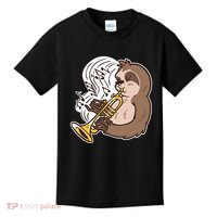 Sloth Musical Trumpet Kids T-Shirt thumb 0
