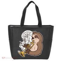 Sloth Musical Trumpet Tote Bag thumb 0