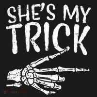 Shes My Trick Matching Couple Halloween Costume Boyfriend Women's Hoodie thumb 2