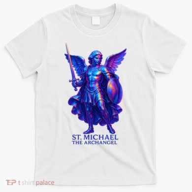 St. Michael The Archangel Iridescent 3d Art T-Shirt