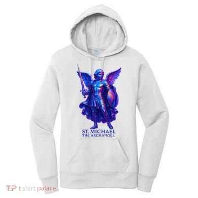 St. Michael The Archangel Iridescent 3d Art Women's Hoodie