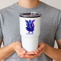 St. Michael The Archangel Iridescent 3d Art Tumbler thumb 2