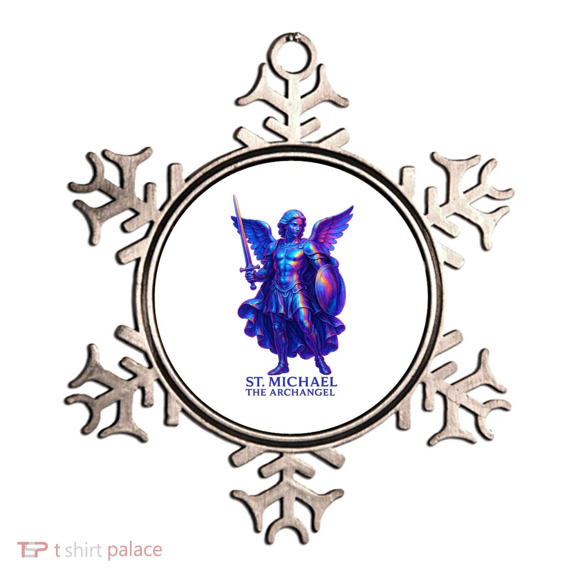 St. Michael The Archangel Iridescent 3d Art Ornament