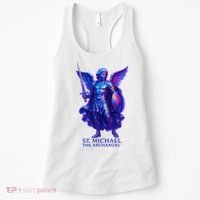 St. Michael The Archangel Iridescent 3d Art Women's Tank Top thumb 0