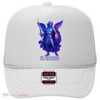 St. Michael The Archangel Iridescent 3d Art Hat thumb 0