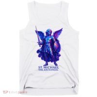 St. Michael The Archangel Iridescent 3d Art Tank Top thumb 0