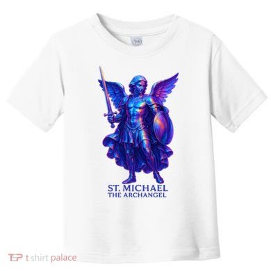 St. Michael The Archangel Iridescent 3d Art Toddler T-Shirt