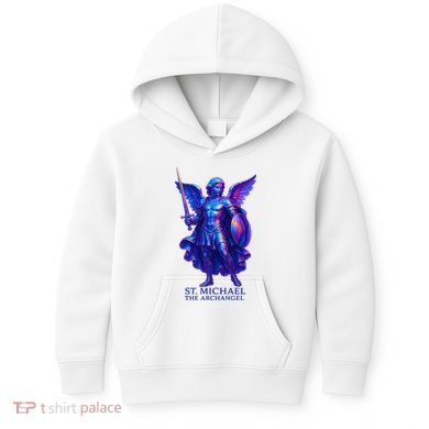 St. Michael The Archangel Iridescent 3d Art Kids Hoodie