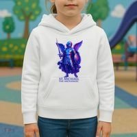 St. Michael The Archangel Iridescent 3d Art Kids Hoodie thumb 3