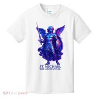 St. Michael The Archangel Iridescent 3d Art Kids T-Shirt thumb 0
