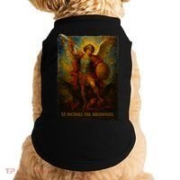 St. Michael The Archangel Digital Impasto Painting Doggie Tank thumb 0