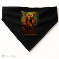 St. Michael The Archangel Digital Impasto Painting USA-Made Doggie Bandana thumb 0