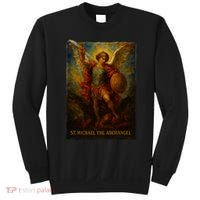 St. Michael The Archangel Digital Impasto Painting Sweatshirt thumb 0