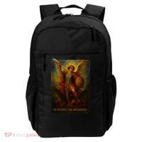 St. Michael The Archangel Digital Impasto Painting Backpack thumb 0