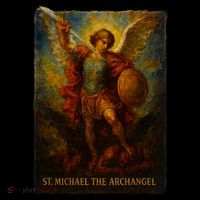 St. Michael The Archangel Digital Impasto Painting Coffee Mug thumb 5
