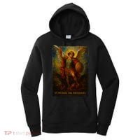 St. Michael The Archangel Digital Impasto Painting Women's Hoodie thumb 0