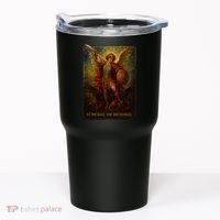 St. Michael The Archangel Digital Impasto Painting Tumbler thumb 0