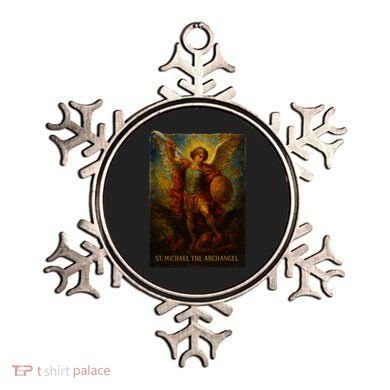 St. Michael The Archangel Digital Impasto Painting Ornament