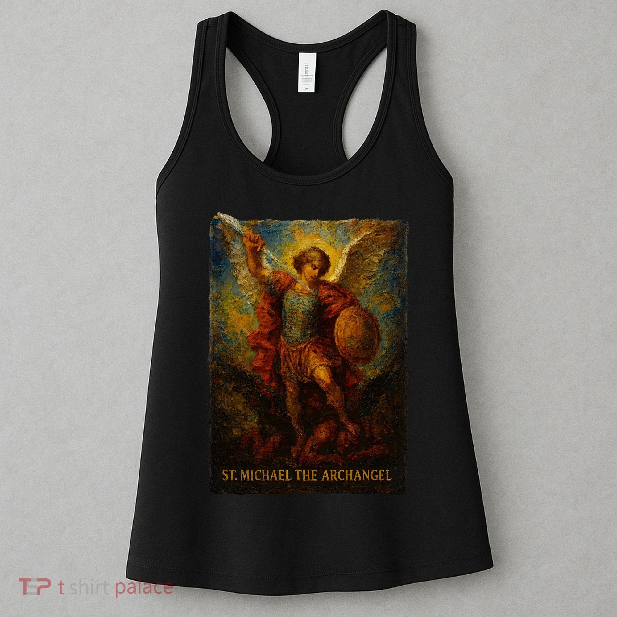 St. Michael The Archangel Digital Impasto Painting Women's Tank Top