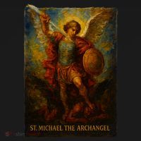 St. Michael The Archangel Digital Impasto Painting Women's Tank Top thumb 5