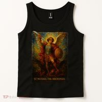 St. Michael The Archangel Digital Impasto Painting Tank Top thumb 2