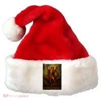 St. Michael The Archangel Digital Impasto Painting Santa Hat thumb 0