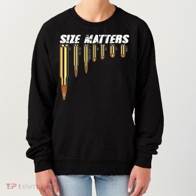 Size Matters Types Of Bulllets Women's Sweatshirt