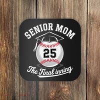 Senior Mom The Final Inning Baseball Mom Women Coaster thumb 0