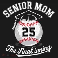 Senior Mom The Final Inning Baseball Mom Women Women's Hoodie thumb 2