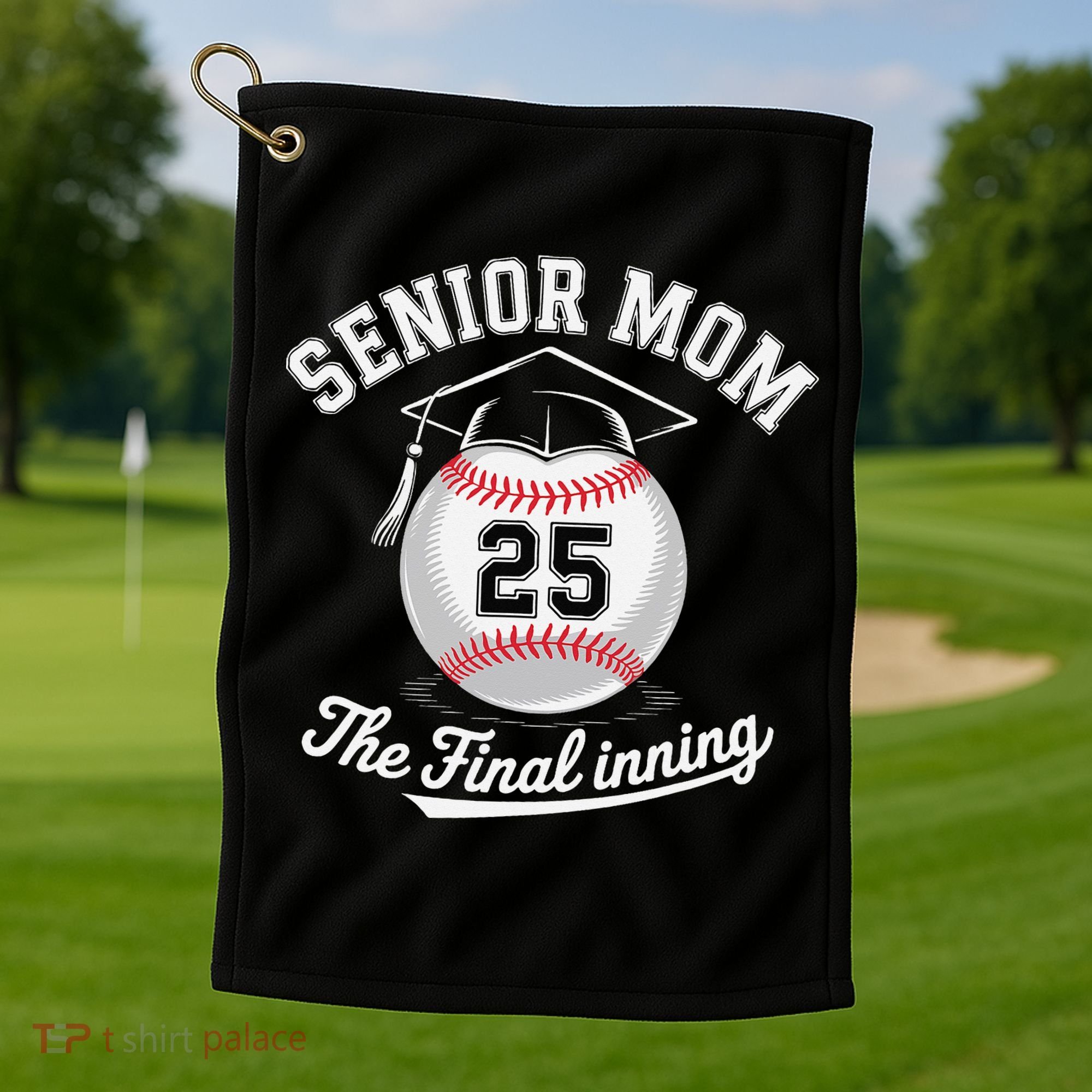 Senior Mom The Final Inning Baseball Mom Women Golf Towel