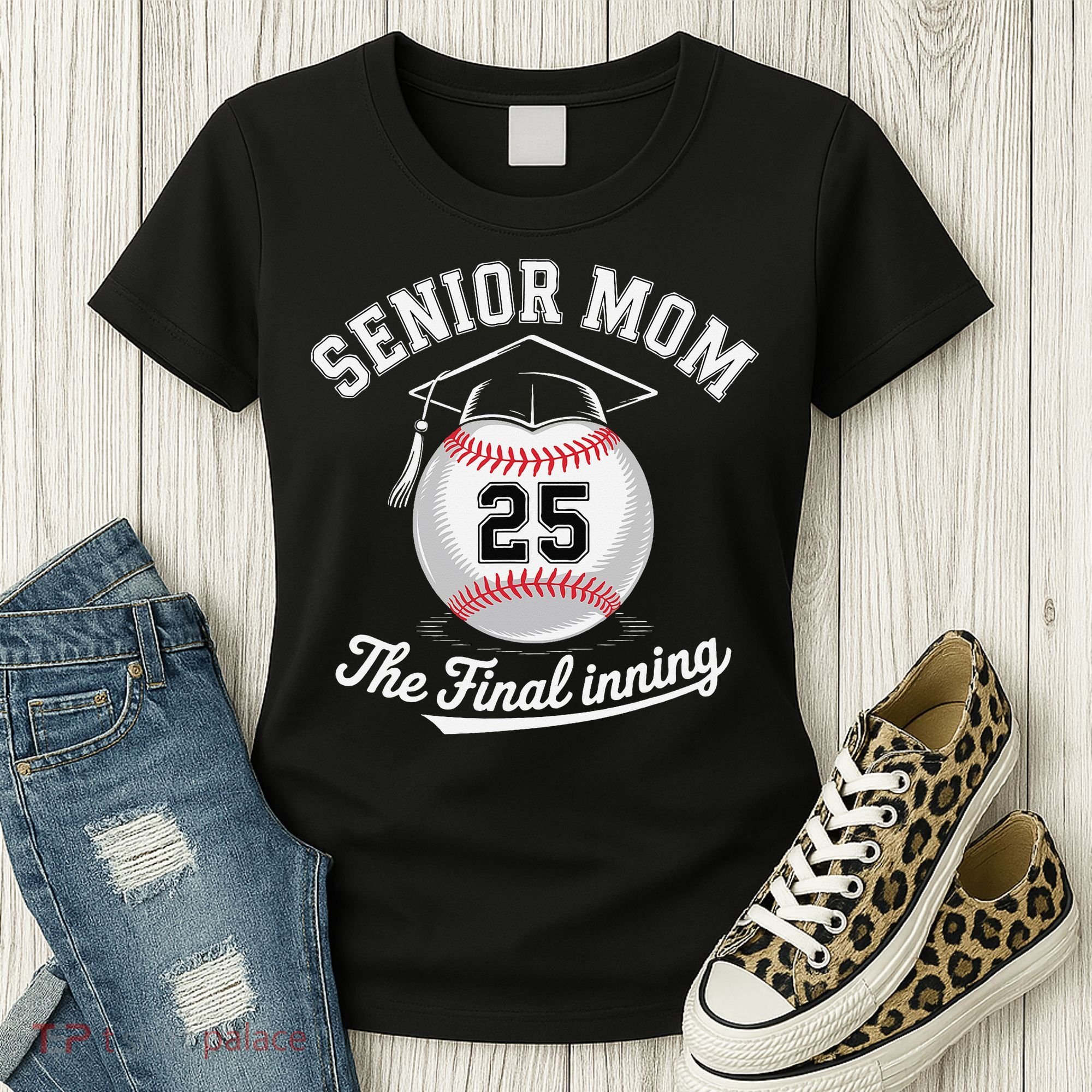 Senior Mom The Final Inning Baseball Mom Women Women's T-Shirt