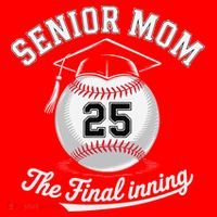 Senior Mom The Final Inning Baseball Mom Women Santa Hat thumb 1