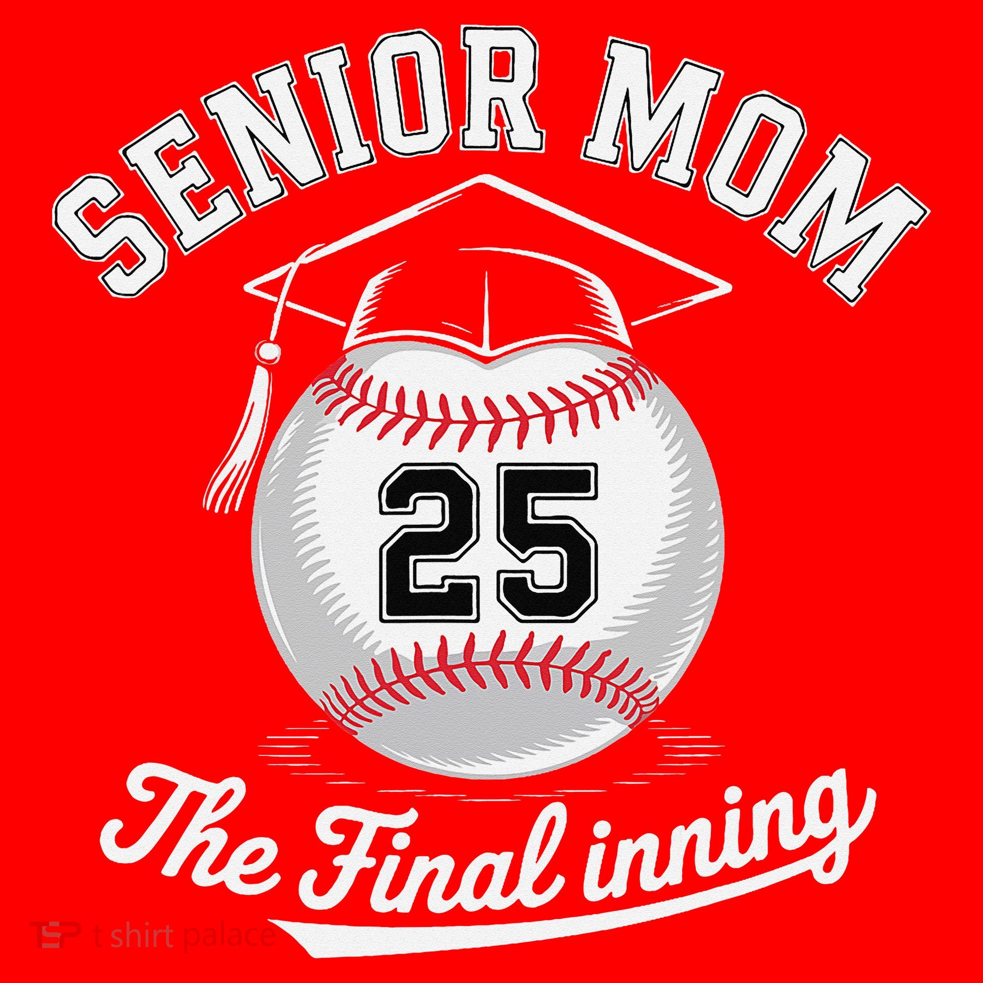 Senior Mom The Final Inning Baseball Mom Women Santa Hat