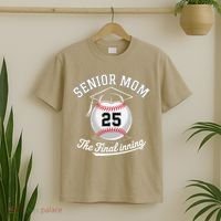 Senior Mom The Final Inning Baseball Mom Women T-Shirt thumb 2
