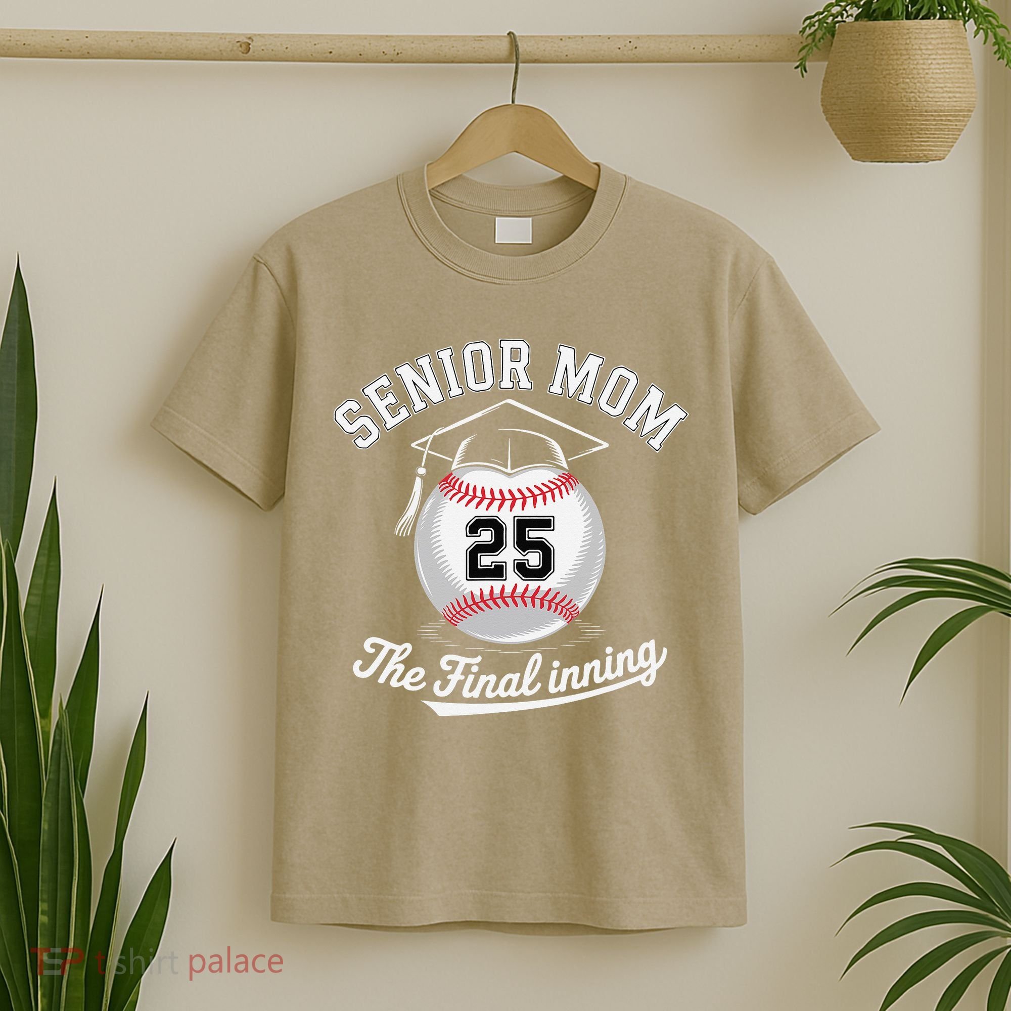 Senior Mom The Final Inning Baseball Mom Women T-Shirt