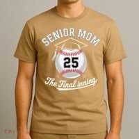 Senior Mom The Final Inning Baseball Mom Women T-Shirt thumb 3