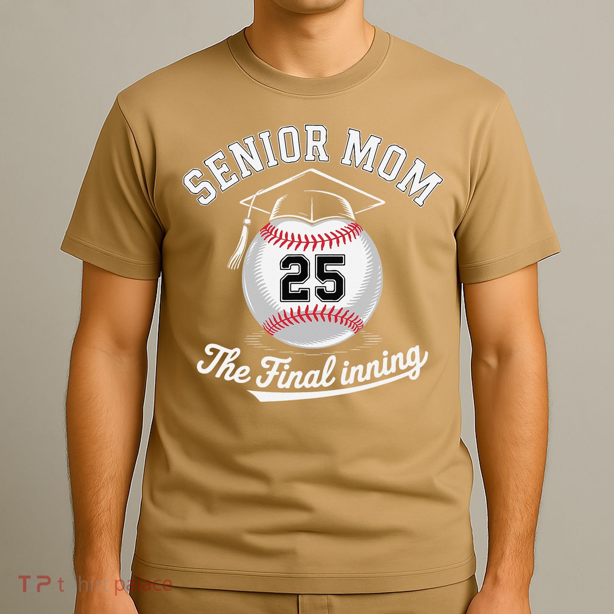 Senior Mom The Final Inning Baseball Mom Women T-Shirt