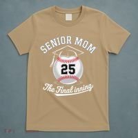 Senior Mom The Final Inning Baseball Mom Women T-Shirt thumb 5