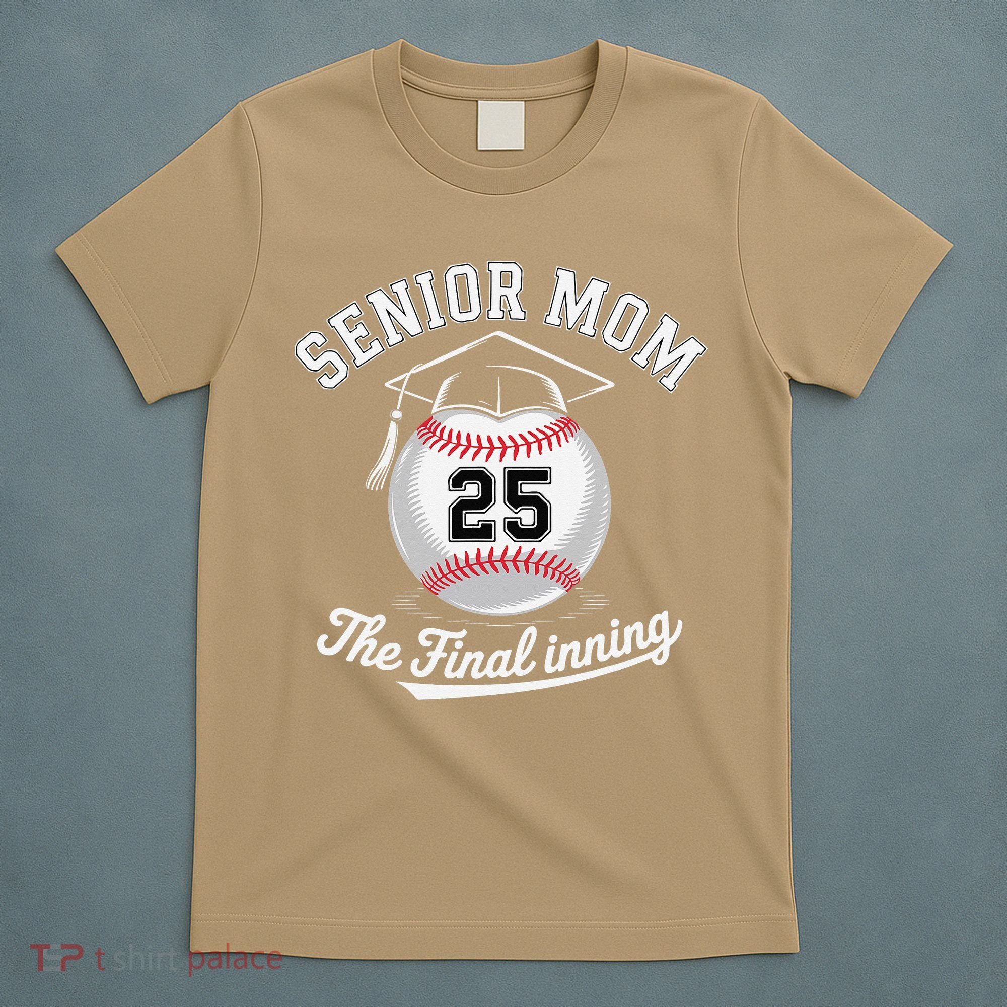 Senior Mom The Final Inning Baseball Mom Women T-Shirt