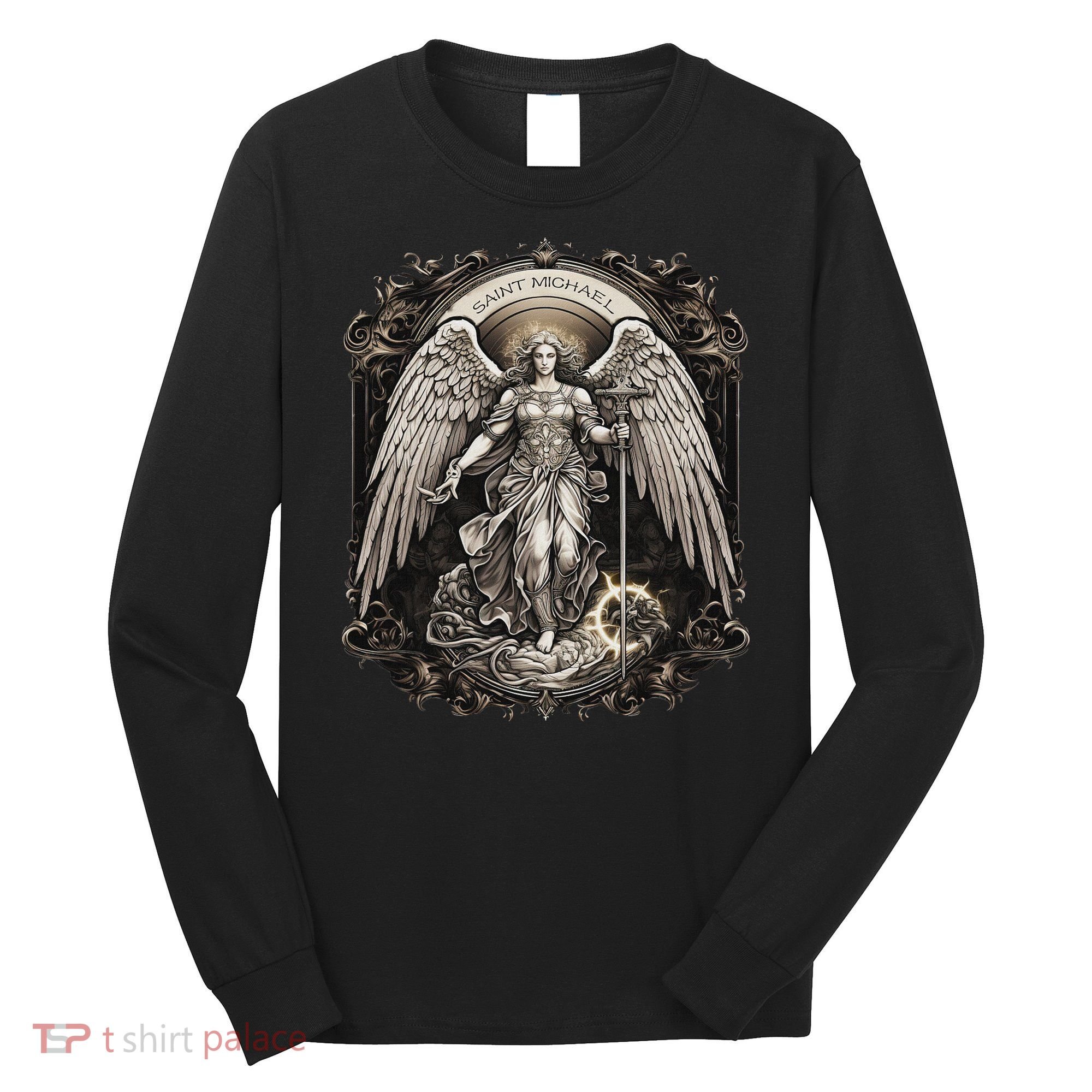 St Michael The Archangel Catholic Saint Religious Long Sleeve Shirt