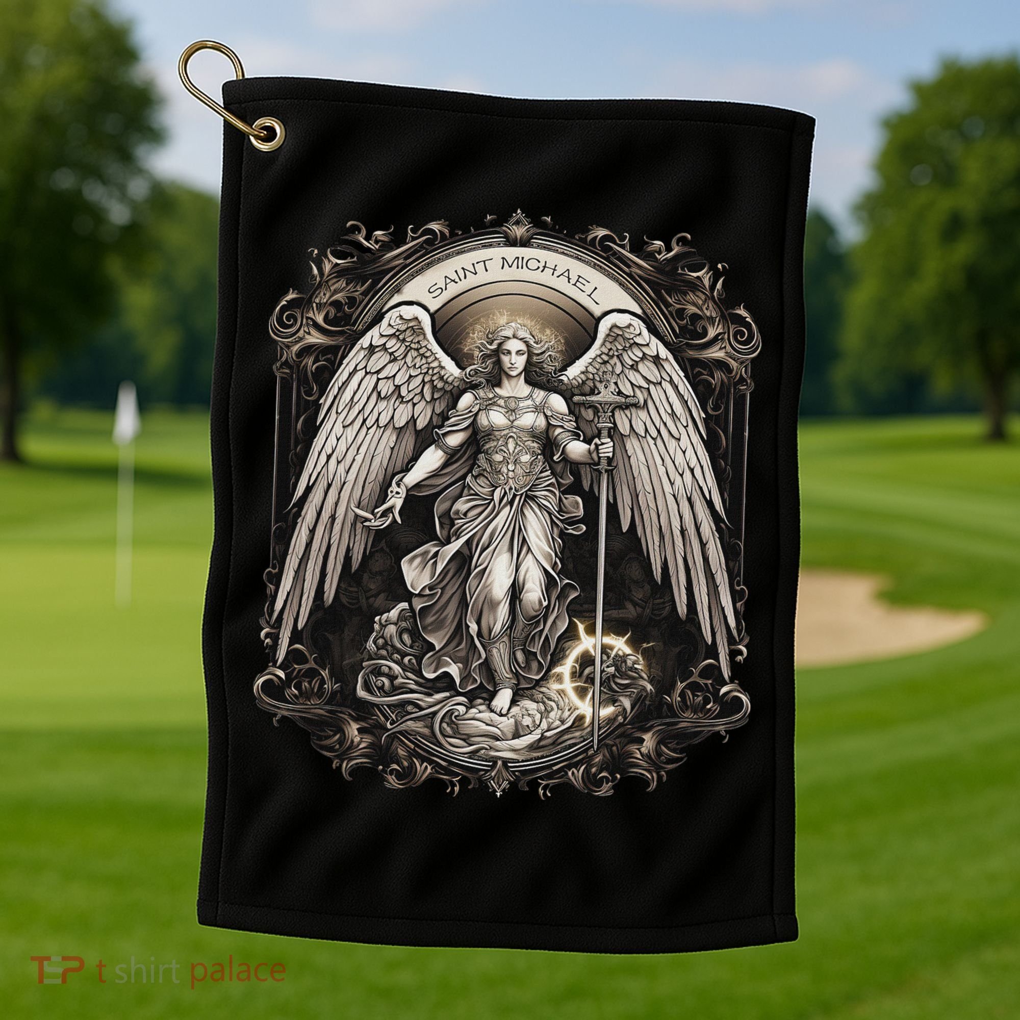 St Michael The Archangel Catholic Saint Religious Golf Towel