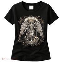 St Michael The Archangel Catholic Saint Religious Women's T-Shirt thumb 0
