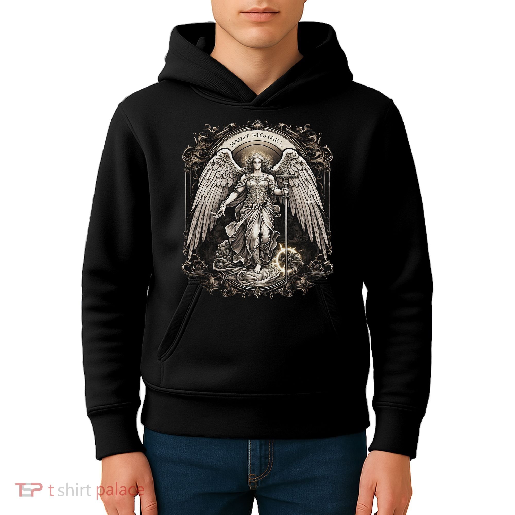 St Michael The Archangel Catholic Saint Religious Kids Hoodie