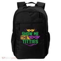 Show Me The Titties Funny Mardi Gras Meme Backpack thumb 0