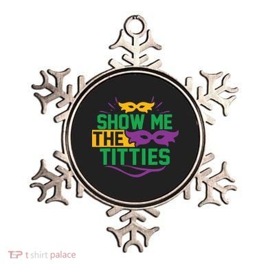 Show Me The Titties Funny Mardi Gras Meme Ornament