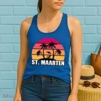 St Maarten Travel Vacation Souvenir Gift Women's Tank Top thumb 2