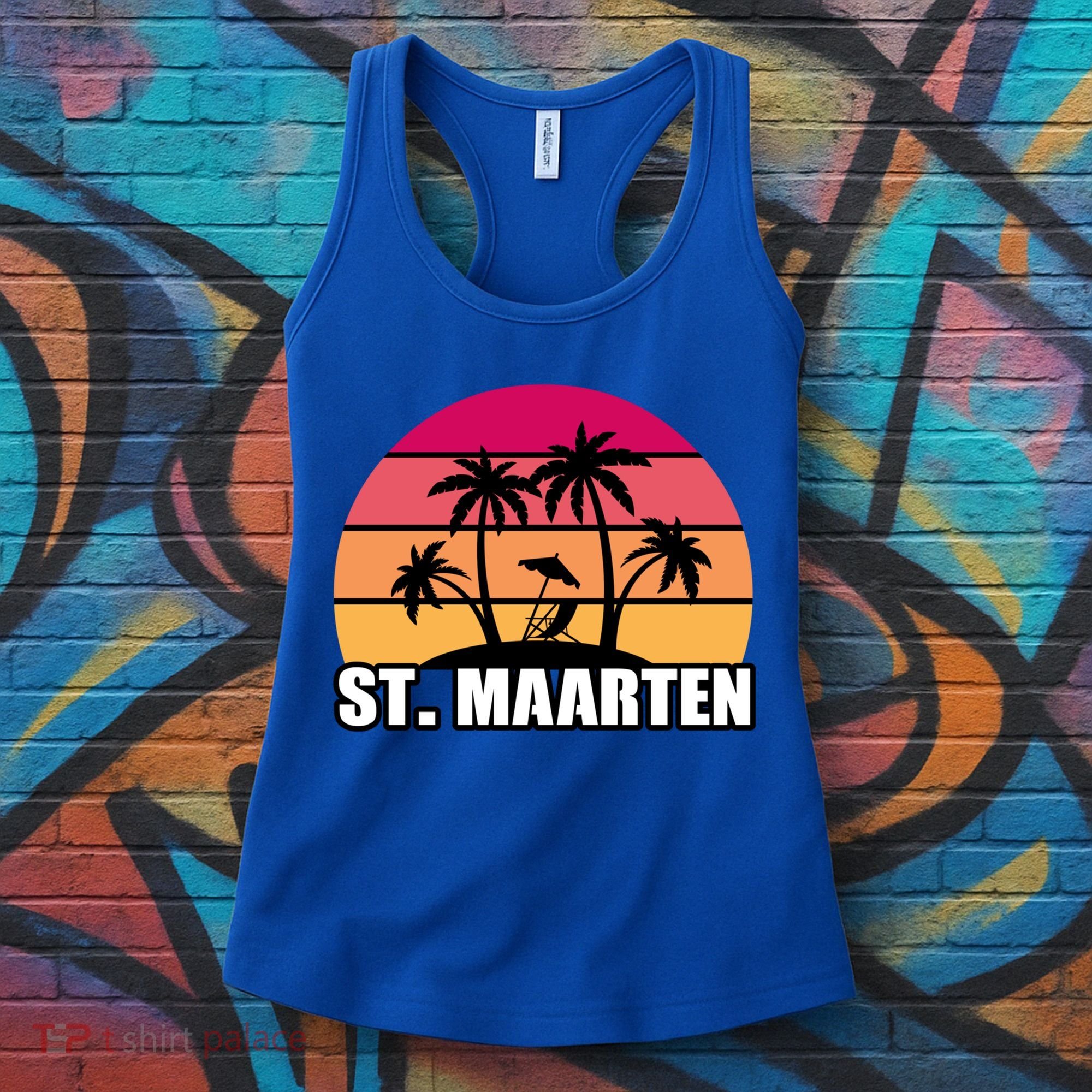 St Maarten Travel Vacation Souvenir Gift Women's Tank Top